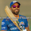 Mumbai Indians (MI) Updated Squad for IPL 2024